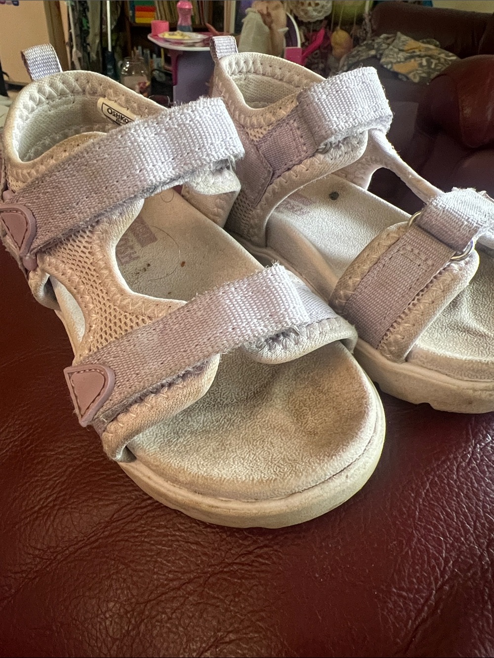 OshKosh B'gosh Lilac Adjustable Kids Sandals